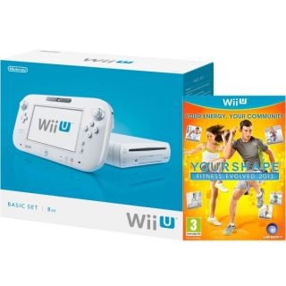 Wii U Console 8GB Basic Pack   White (Includes Your Shape Fitness Evolved 2013)      Games Consoles