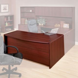 OSP Furniture Napa Left Corner Bow Front Executive Desk NAP 87L Finish Cherr