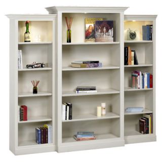 A&E Wood Designs Hampton 85 Bookcase HAMPWALL3 pearlwhite