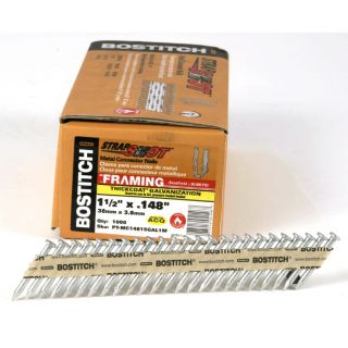 STANLEY BOSTITCH 1 1/2 in x .148 35° Paper Collated Metal Connector Nails