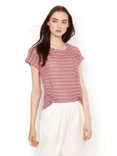 Kiley Textured Stripe Linen Tee by Elizabeth and James
