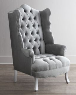 Isabella Chrome Wing Chair   Haute House