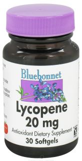 Bluebonnet Nutrition   Lycopene 20 mg.   30 Softgels