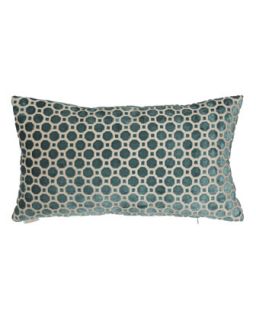 Avery Turquoise Geometric Pillow, 24 x 14