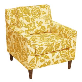 Skyline Furniture Cube Fabric Chair 5505CNRYMZ Color Canary Maize