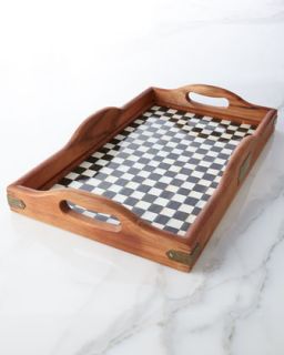 Large Courtly Check Hostess Tray   MacKenzie Childs