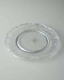 Colette Clear Glass Dinner Plate   Juliska