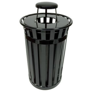Witt Oakley Collection 24 Gallon Trash Receptacle with Rain Cap M2401 RC Colo