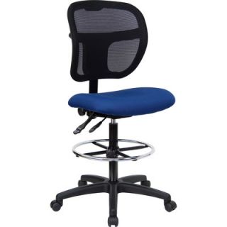FlashFurniture Height Adjustable Drafting Stool with Curved Back WLA7671SYG F