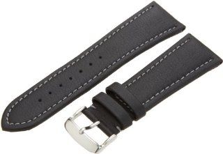 Hadley Roma Men's MSM909RA 260 26 mm Black Genuine Lorica Leather WatchStrap at  Men's Watch store.