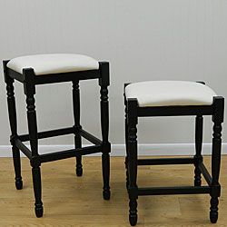 Belmont Antique Black/ Duck Cloth Bar Stool (30 inch)