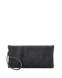 Galaxy Textured Leather Clutch Bag   Eileen Fisher