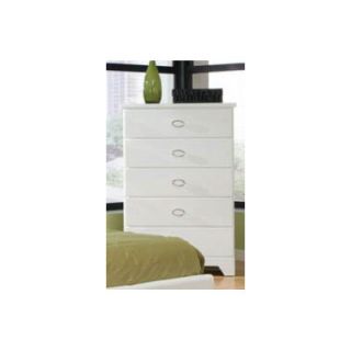 Standard Furniture Meridian 5 Drawer Chest 64405 / 61405 Finish White