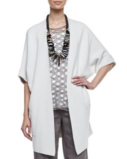 Silk Cotton Interlock Jacket, Womens   Eileen Fisher