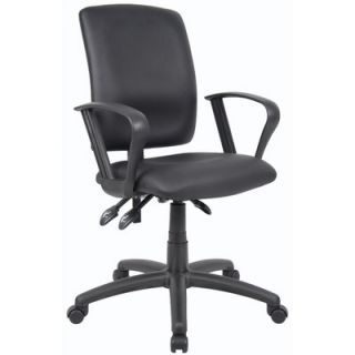 Boss Office Products Budget High Back Task Chair without Arms B3045 Arms Loo