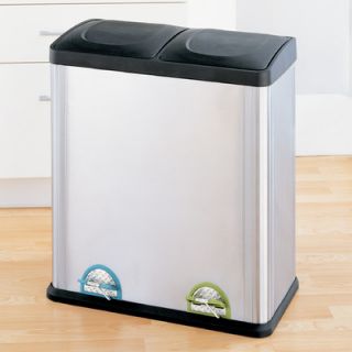 OIA 15.85 Gal. 2 Compartment Step On Recycling Bin 4904
