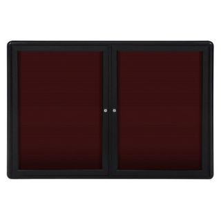 Ghent 34 x 47 2 Door Ovation Letterboard GEX1075 Surface Color Burgundy, F
