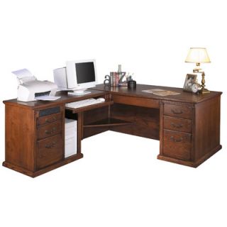 Martin Home Furnishings Huntington Oxford L Shape Desk Office Suite HO684L/B