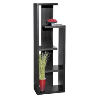 Sunpan Modern Geneva 64 Bookcase 40251 Finish Matte Black