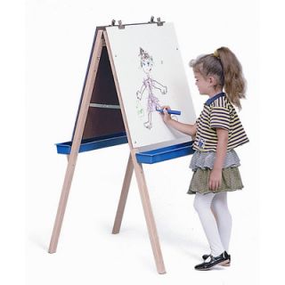 Whitney Bros. Adjustable Easel with Chalk and Write / Wipe Boards WB6800