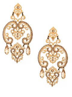 Cutout Chandelier Earrings by LK Jewelry