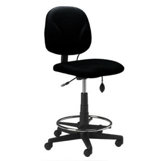 Mayline Height Adjustable Task Drafting Chair with Swivel 4005AG Finish Black