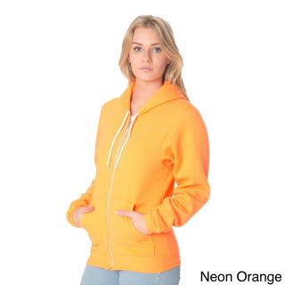 American Apparel American Apparel Unisex Flex Fleece Zip Hoodie Orange Size XXS (0  1)