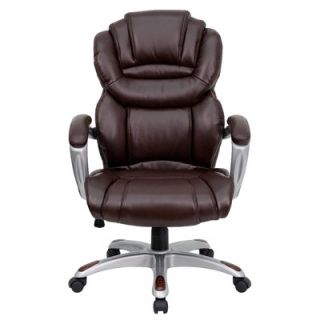 FlashFurniture High Back Leather Layered Upholstered Executive Chair GO901BK 