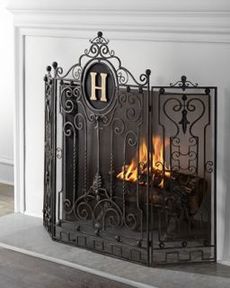 Personalized Fireplace Screen