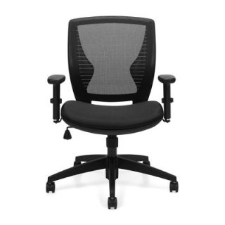 Offices To Go Mid Back  Mesh Tilter Chair with Arms OTG11860B