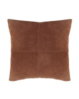 Brown Suede Pillow, 18Sq.   Ralph Lauren