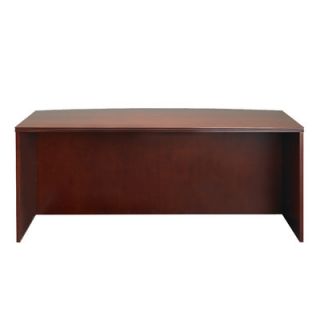 Mayline Luminary 72 Desk Shell with Bow Front DK3672 Finish Cherry