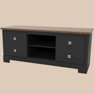 Standard Furniture Bravo 60 TV Stand 6736 Finish Black / Copper