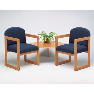 Lesro Classic Two Chairs with Connecting Corner Table C2321G