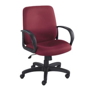 Safco Products Poise Executive Mid Back Seat 6301 Fabric Burgundy