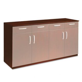 Mayline 72 Buffet Cabinet MLNVBCZBMAH / MLNVBCZBCRY Finish Sierra Cherry