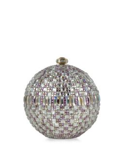 New Sphere Crystal Minaudiere, Multicolor   Judith Leiber Couture