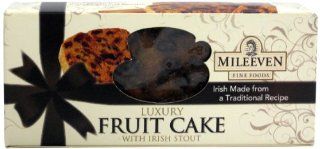 Mileeven Luxury Fruit Cake with Irish Stout, 14 Ounce  Fruitcakes  Grocery & Gourmet Food
