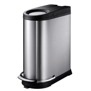 EKO Hands Free Trash Can with Push Top Access 92484 1