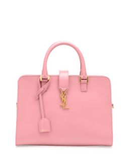 Monogramme Small Zip Around Satchel Bag, Pink   Saint Laurent