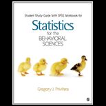 Statistics for the Behavioral Sciences   Study Guide