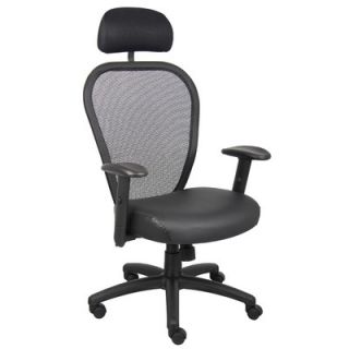 Boss Office Products High Back Professional Managers Mesh Chair with Headrest
