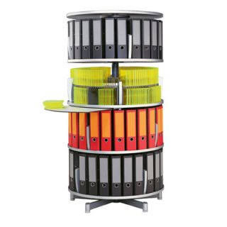 Empire Office Solutions Deluxe 32 4 Tier Rotary Binder Storage Carousel 480404