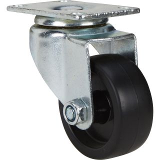 Fairbanks Polyolefin Swivel Caster — 3in. x 1 1/4in.  Up to 299 Lbs.