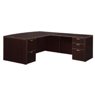 DMi Fairplex Right/Left Executive L Desk with 5 Drawers 7004 4748E