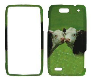 Kiss Cow Faceplate Protector Hard Case for Motorola Droid 4xt894 Cell Phones & Accessories