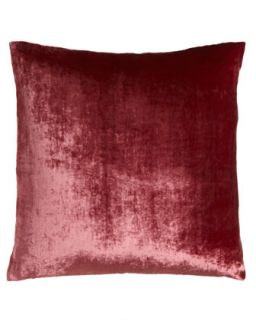 Raspberry Velvet Pillow, 22Sq.   Dransfield & Ross