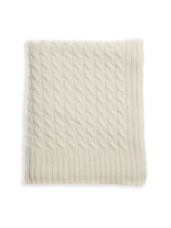 Classic Cable Cashmere Throw by Sofia Cashmere