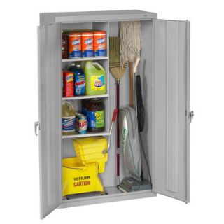 Tennsco 36 Janitorial Supply Cabinet JAN6618DH Color Light Grey