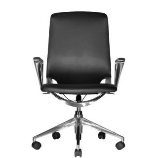Wobi Office Marco Mid Back Leather Chair with Adjustable Armrest MARCO MB+ADJ
